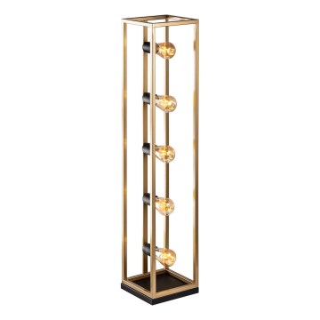 Stojacia lampa KAFES 5xE27/40W/230V zlatá