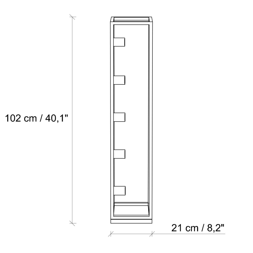Stojacia lampa KAFES 5xE27/40W/230V zlatá