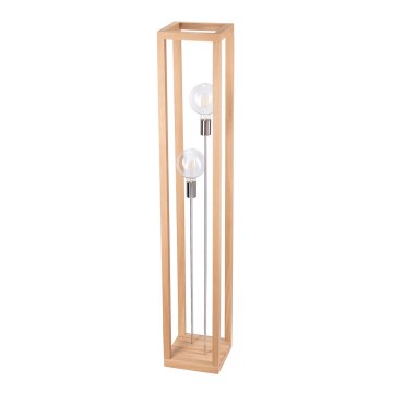 Stojacia lampa KAGO 2xE27/60W/230V matný dub – FSC certifikované