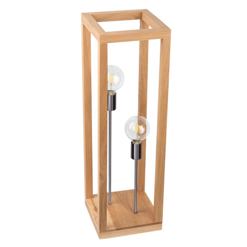Stojacia lampa KAGO 2xE27/60W/230V matný dub