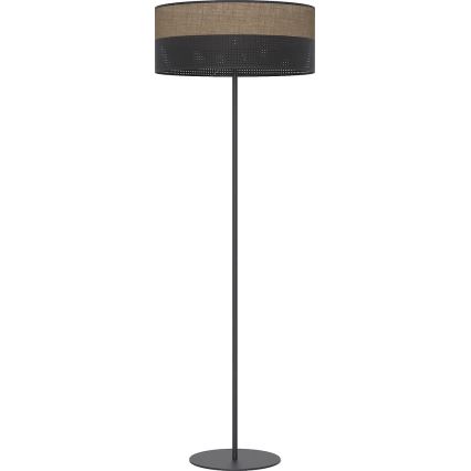 Stojacia lampa KARBON 1xE27/15W/230V čierna/hnedá