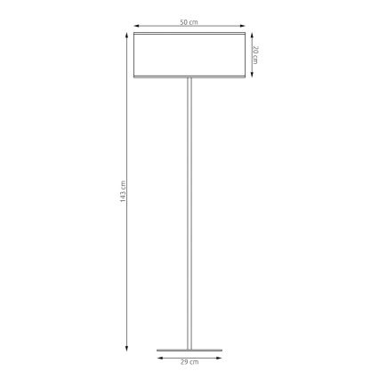 Stojacia lampa KARBON 1xE27/15W/230V čierna/hnedá