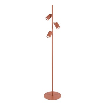 Stojacia lampa KARBON 3xGU10/10W/230V oranžová