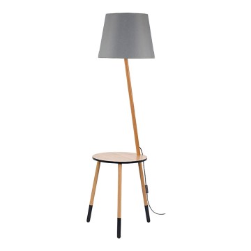 Stojacia lampa LAMA 1xE27/60W/230V šedá Stojacia lampa LAMA 1xE27/60W/230V šedá