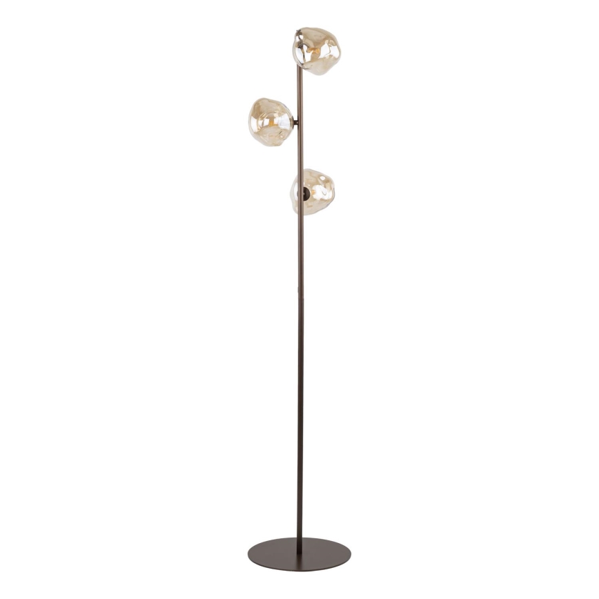 Stojacia lampa LAVA 3xG9/8W/230V bronzová/dymová béžová