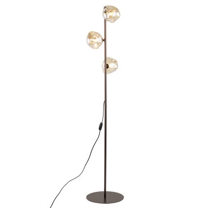 Stojacia lampa LAVA 3xG9/8W/230V bronzová/dymová béžová