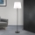 Stojacia lampa LUDWIG 1xE27/40W/230V biela/čierna