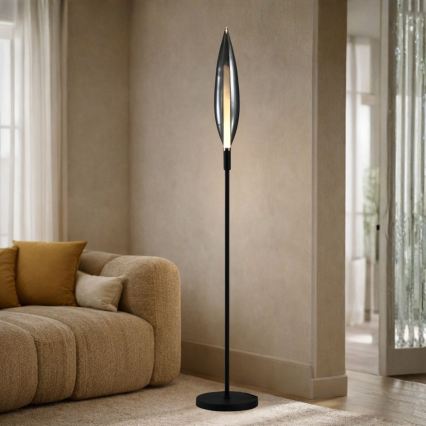 Stojacia lampa NORDIC 1xG9/5W/230V čierny chróm