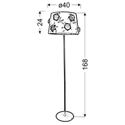 Stojacia lampa ROSA 3xE14/40W/230V biela