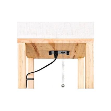 Stojacia lampa s poličkami 1xE27/60W/230V biela/hnedá