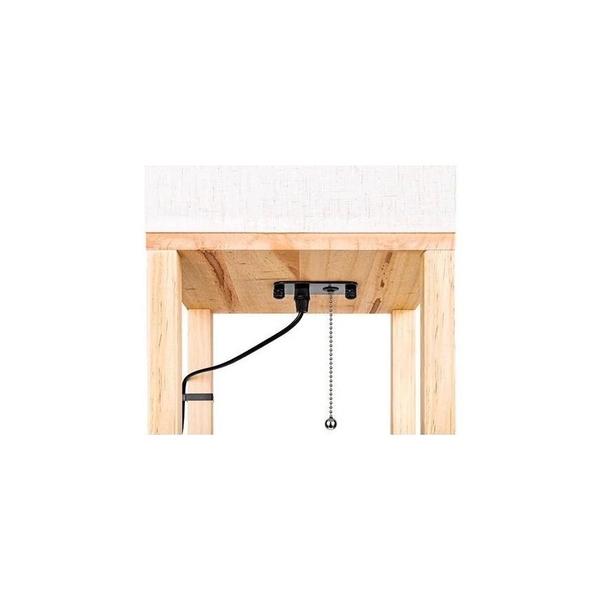 Stojacia lampa s poličkami 1xE27/60W/230V biela/hnedá
