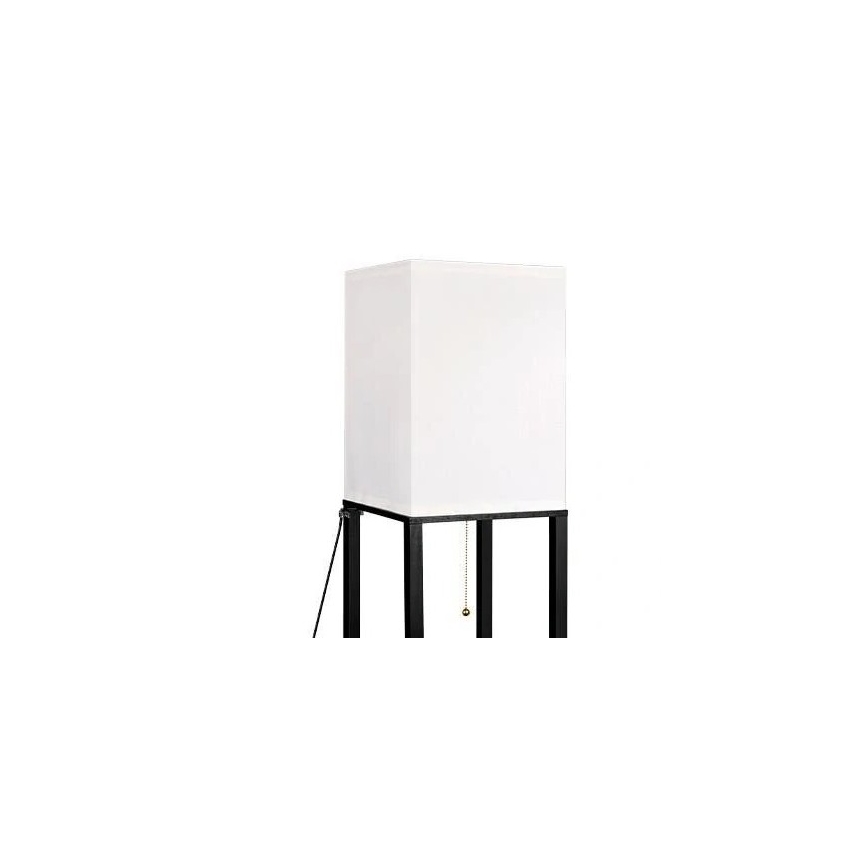 Stojacia lampa s poličkami 1xE27/60W/230V čierna/biela