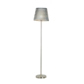 Stojacia lampa SEGIN 1xE27/60W/230V šedá/lesklý chróm