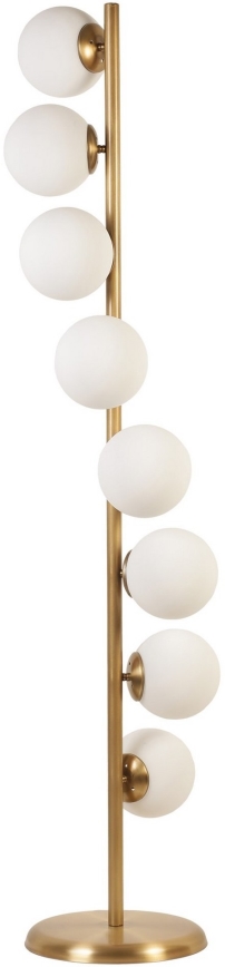 Stojacia lampa SIMAY 1xE27/40W/230V zlatá/biela