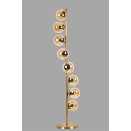 Stojacia lampa SIMAY 8xE27/40W/230V zlatá