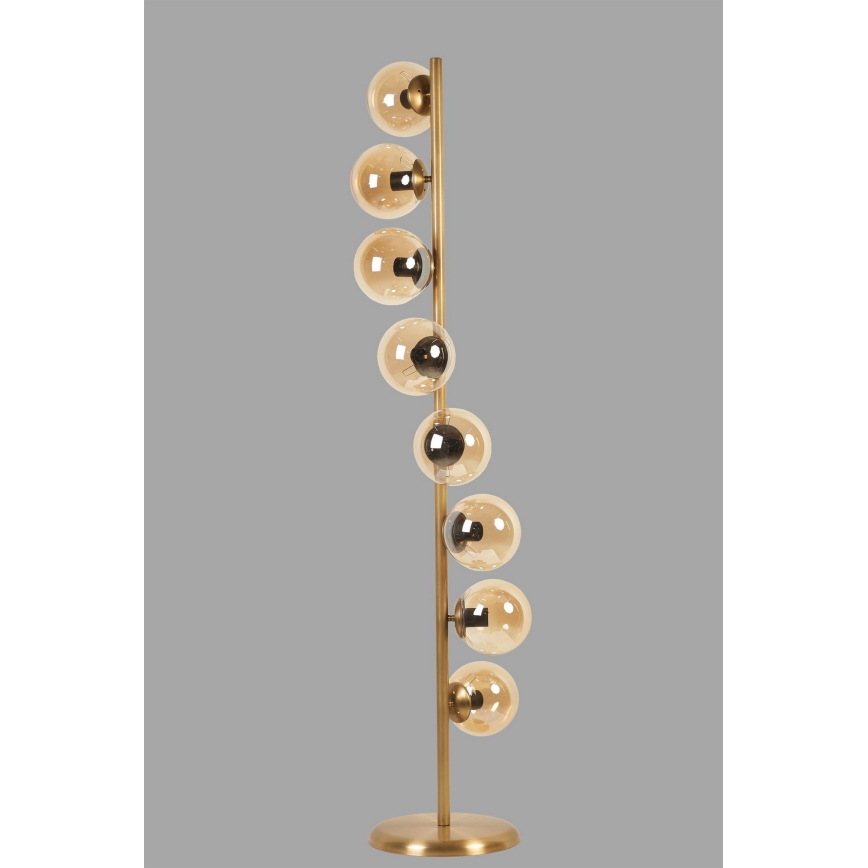 Stojacia lampa SIMAY 8xE27/40W/230V zlatá