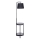 Stojacia lampa so stolíkom 1xE27/60W/230V USB čierna