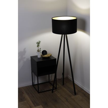 Stojacia lampa STANDART 1xE27/60W/230V čierna/wenge