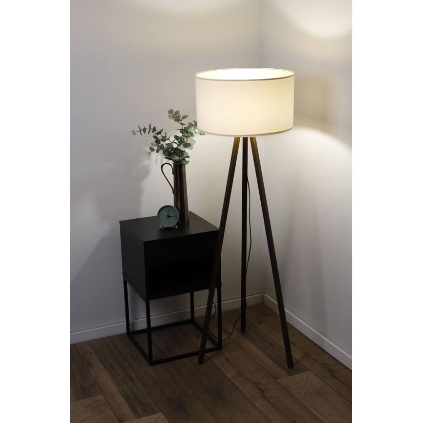 Stojacia lampa STANDART 1xE27/60W/230V krémová/hnedá
