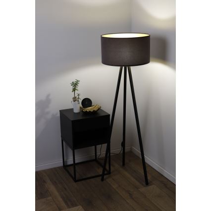 Stojacia lampa STANDART 1xE27/60W/230V šedá/hnedá