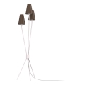 Stojacia lampa TREFOT 3xE14/15W/230V hnedá/krémová