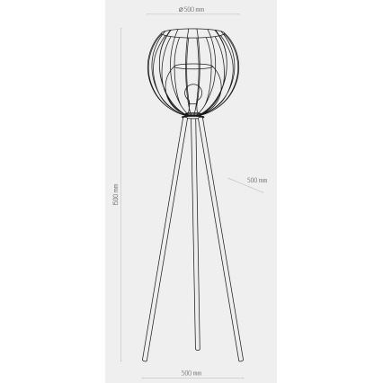 Stojacia lampa UNIVERSO 1xE27/60W/230V