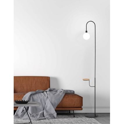 Stojacia lampa VANITY 1xG9/40W/230V čierna