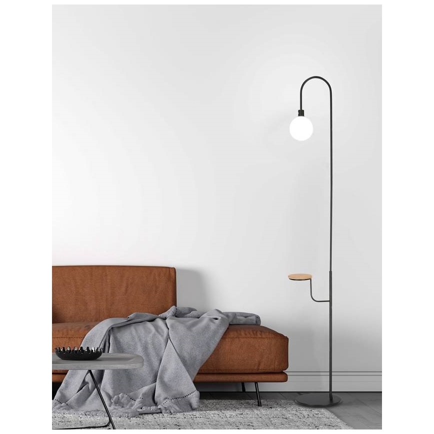 Stojacia lampa VANITY 1xG9/40W/230V čierna
