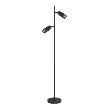 Stojacia lampa VERTICAL 2xGU10/8W/230V čierna