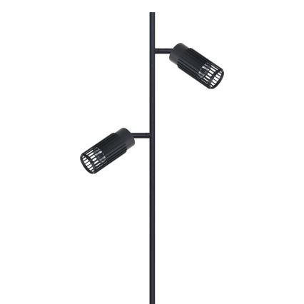 Stojacia lampa VERTICAL 2xGU10/8W/230V čierna