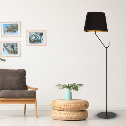 Stojacia lampa VICTORIA 1xE27/60W/230V čierna
