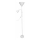 Stojacia lampa WENDY 1xE27/100W/230V + 1xE14/40W biela