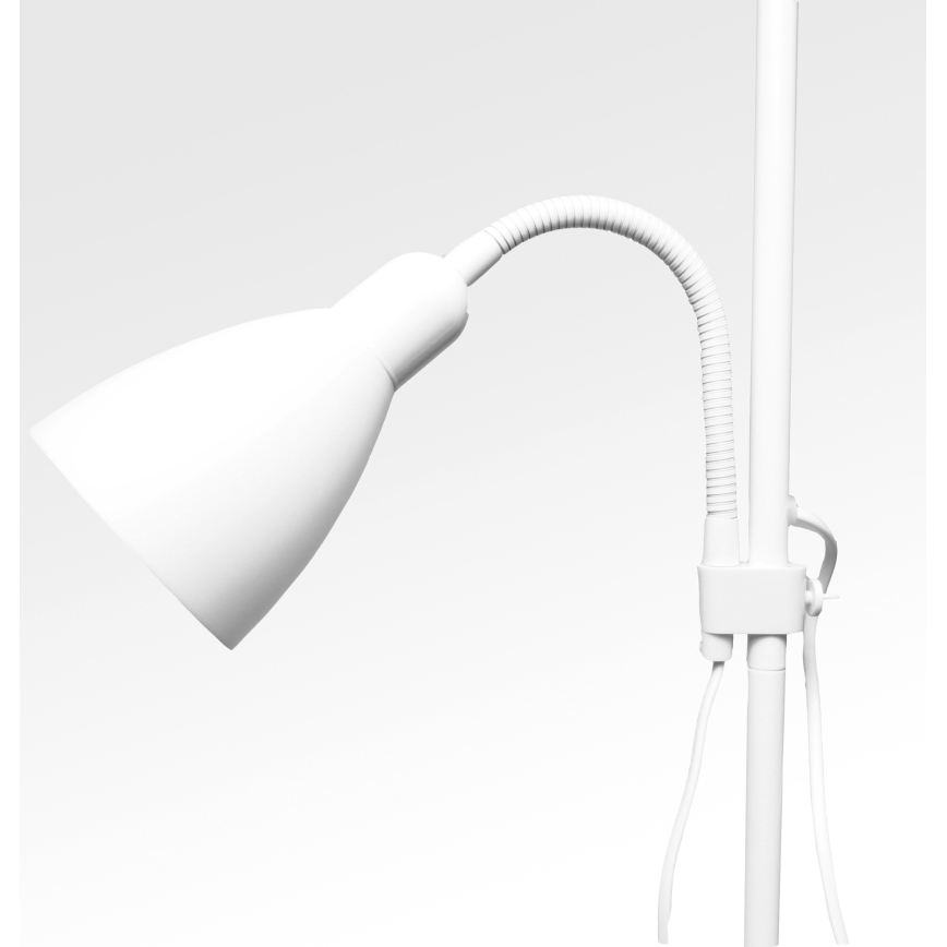 Stojacia lampa WENDY 1xE27/100W/230V + 1xE14/40W biela