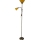 Stojacia lampa WENDY 1xE27/100W/230V + 1xE14/40W mosadz/oranžová