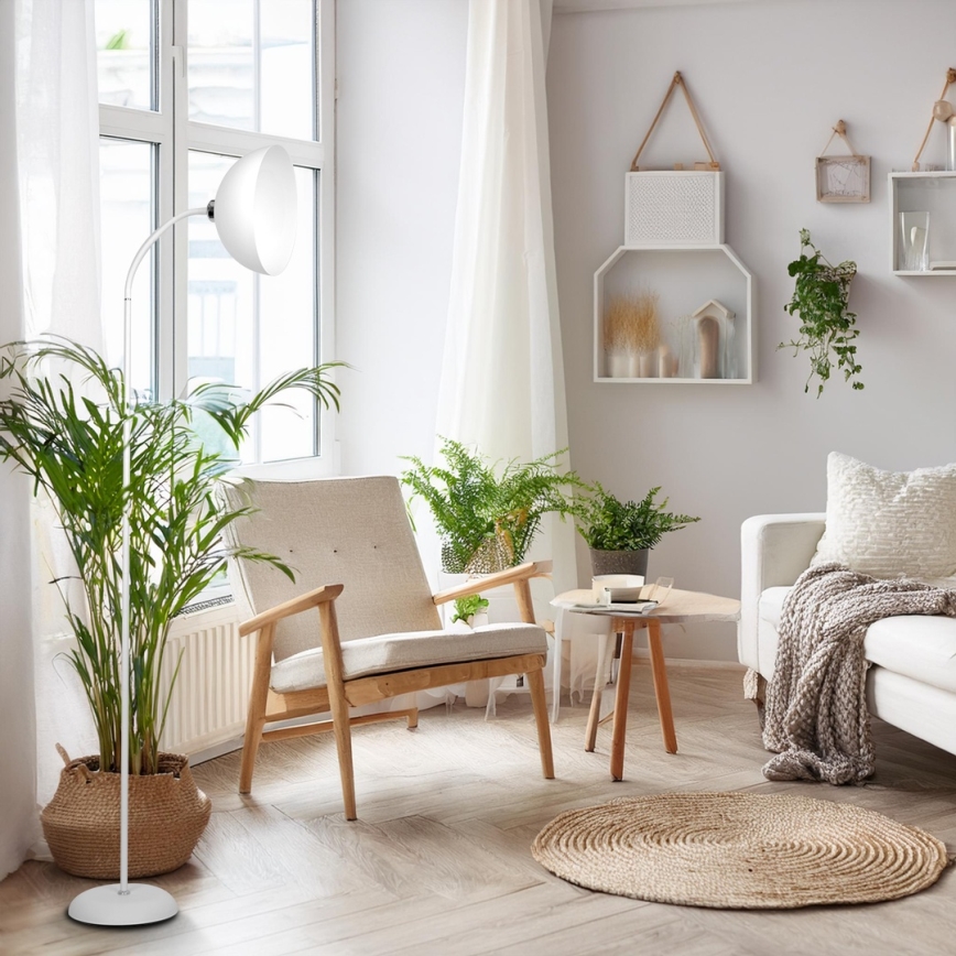 Stojacia lampa ZACK 1xE27/15W/230V biela