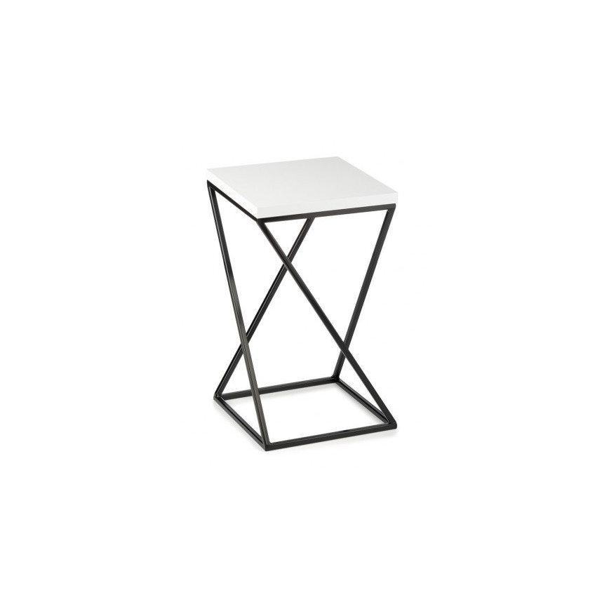 Stojan na kvetiny LOFT 40x24 cm čierna/biela