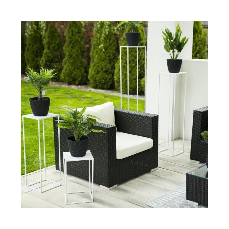 Stojan na kvety 100x24 cm biela