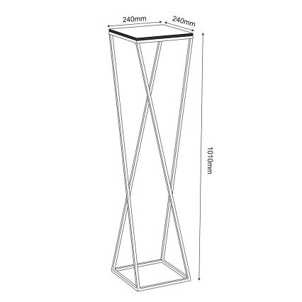 Stojan na kvety 100x24 cm biela