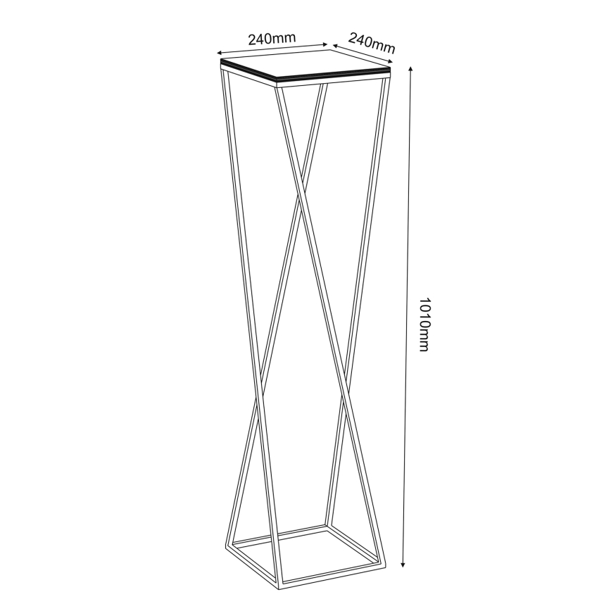 Stojan na kvety 100x24 cm biela
