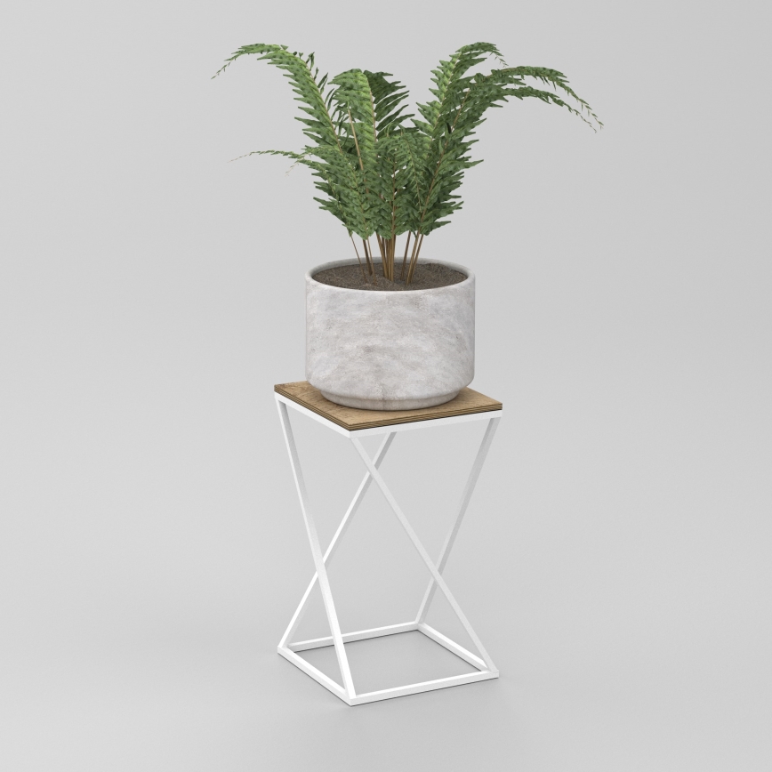 Stojan na kvety 40x24 cm biela