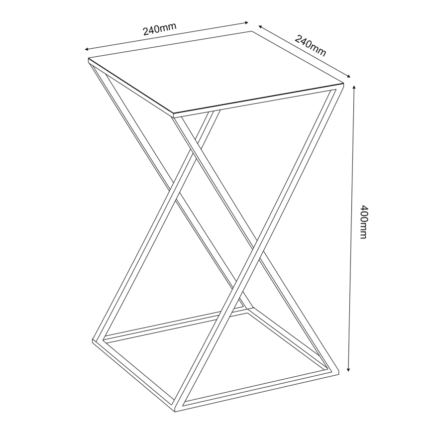 Stojan na kvety 40x24 cm zlatá