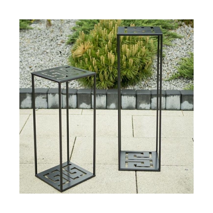 Stojan na kvety 60x24 cm čierna