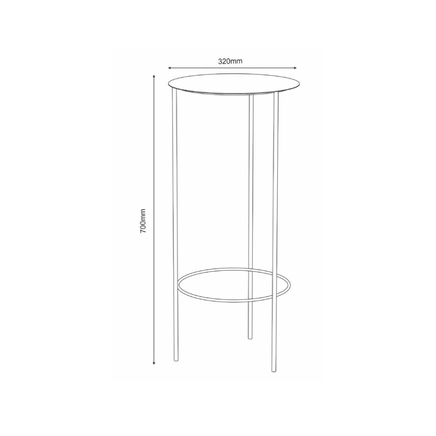 Stojan na kvety 70x32 cm biela