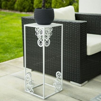 Stojan na kvety 80x24 cm biela