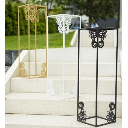 Stojan na kvety 80x24 cm biela