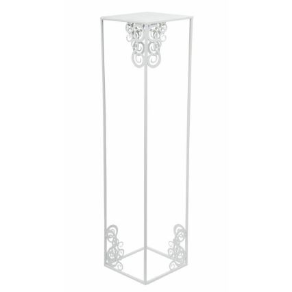 Stojan na kvety 80x24 cm biela