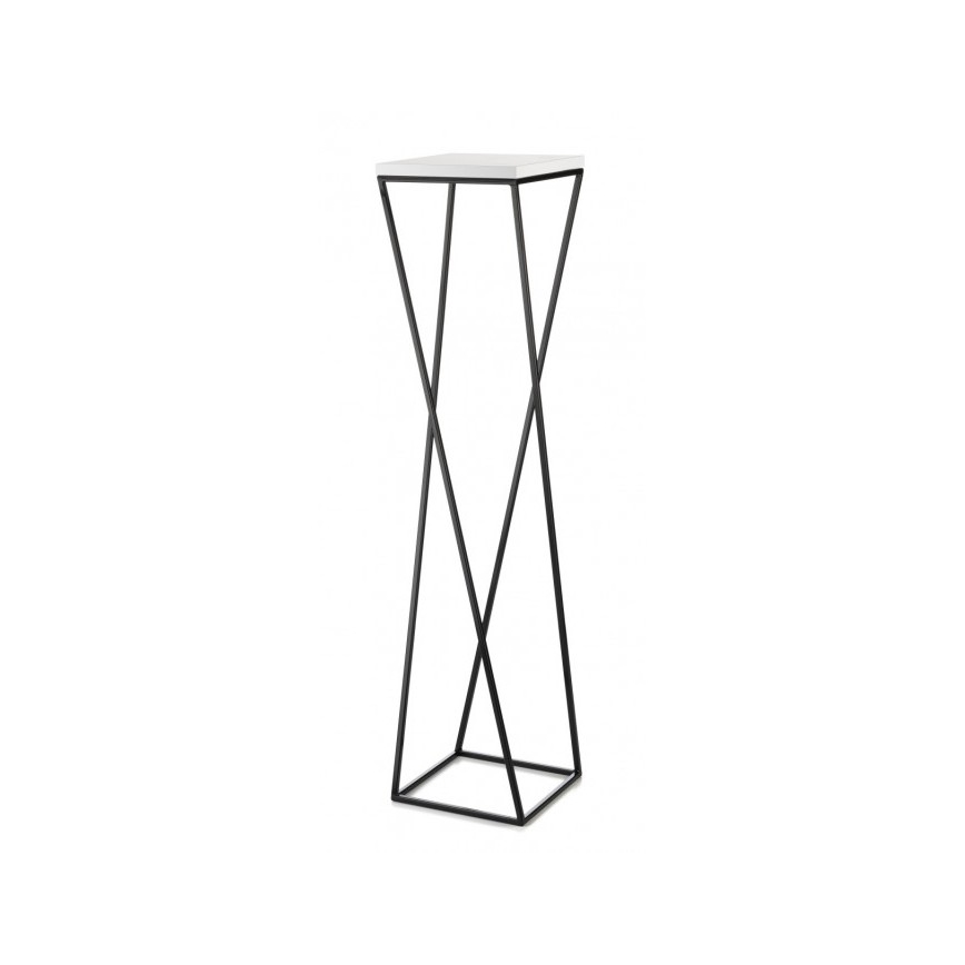 Stojan na kvety LOFT 100x24 cm čierna/biela