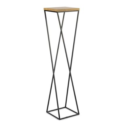 Stojan na kvety LOFT 100x24 cm čierna/hnedá