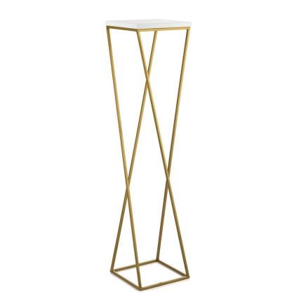 Stojan na kvety LOFT 100x24 cm zlatá/biela