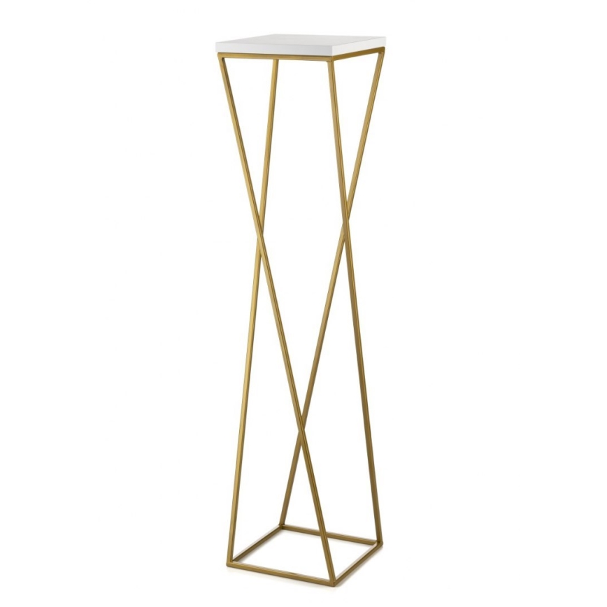 Stojan na kvety LOFT 100x24 cm zlatá/biela